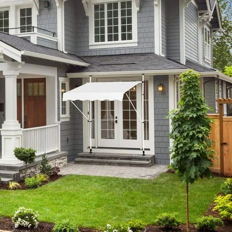 RELAX4LIFE Store Banne Sans Perçage Hauteur Réglable 200-300CM Avec Manivelle, Auvent Balcon Rétractable Anti-Soleil Installation Sans Perçage Pour Balcon, Jardin, Patio (Beige, 150 X 125 Cm) 4 RELAX4LIFE Store Banne Sans Perçage Hauteur Réglable 200-300CM Avec Manivelle, Auvent Balcon Rétractable Anti-Soleil Installation Sans Perçage Pour Balcon, Jardin, Patio (Beige, 150 X 125 Cm) - Image 2