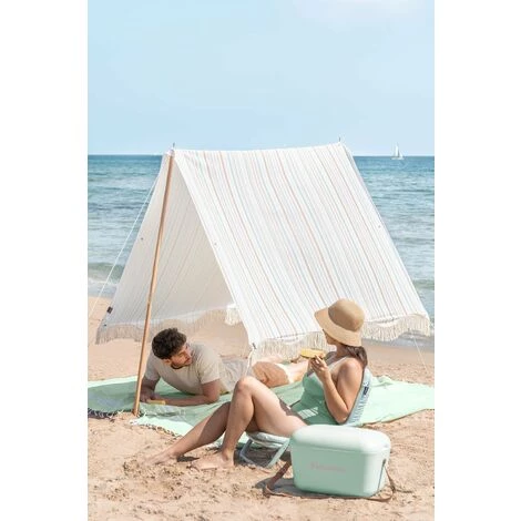 Auvent De Plage Cleita SKLUM Coton - Stripes Multicolor 4 Auvent De Plage Cleita SKLUM Coton - Stripes Multicolor – Image 2