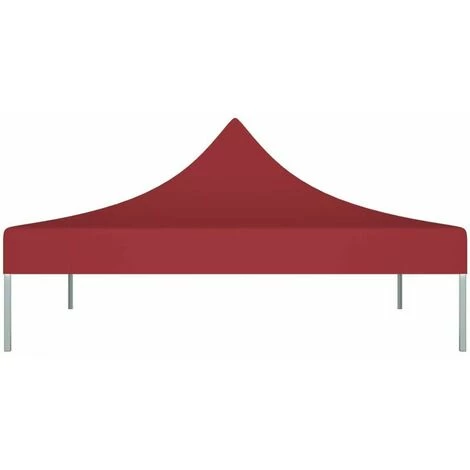LITZEE Tente De Réception Et Barnum Toit De Tente De Reception 3x3 M Bordeaux 270 G/m² 4 LITZEE Tente De Réception Et Barnum Toit De Tente De Reception 3x3 M Bordeaux 270 G/m² - Image 2