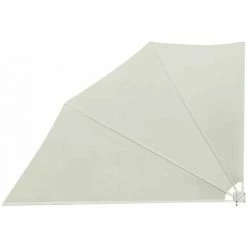 LITZEE Store Extérieur Auvent Latéral Pliable De Balcon Crème 160 X 240 Cm -Tente de réception Soldes 60476768 3