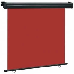 LITZEE Store Extérieur Auvent Latéral De Balcon 170x250 Cm Rouge