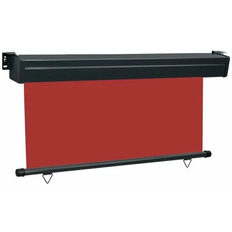 LITZEE Store Extérieur Auvent Latéral De Balcon 170x250 Cm Rouge 4 LITZEE Store Extérieur Auvent Latéral De Balcon 170x250 Cm Rouge – Image 2