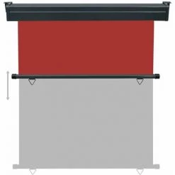 LITZEE Store Extérieur Auvent Latéral De Balcon 170x250 Cm Rouge 11 LITZEE Store Extérieur Auvent Latéral De Balcon 170x250 Cm Rouge -Tente de réception Soldes 60478178 5
