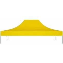 LITZEE Tente De Réception Et Barnum Toit De Tente De Reception 4,5x3 M Jaune 270 G/m² -Tente de réception Soldes 60478982 2