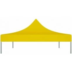 LITZEE Tente De Réception Et Barnum Toit De Tente De Reception 4,5x3 M Jaune 270 G/m² -Tente de réception Soldes 60478982 4