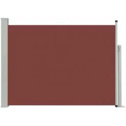 LITZEE Store Extérieur Auvent Lateral Retractable De Patio 100x500 Cm Marron -Tente de réception Soldes 60480364 3
