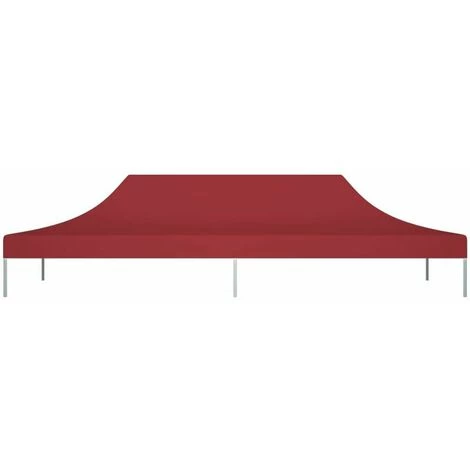 LITZEE Tente De Réception Et Barnum Toit De Tente De Reception 6x3 M Bordeaux 270 G/m² 4 LITZEE Tente De Réception Et Barnum Toit De Tente De Reception 6x3 M Bordeaux 270 G/m² - Image 2