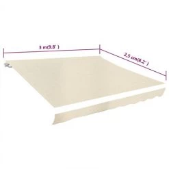 FIMEI Toile D'auvent Crème 3 X 2,5 M (cadre Non Inclus) -Tente de réception Soldes 60588985 4