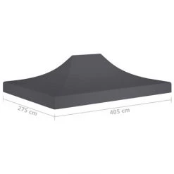 FIMEI Toit De Tente De Réception 4x3 M Anthracite 270 G/m² -Tente de réception Soldes 60589240 5