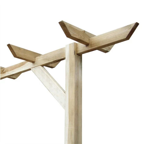 FIMEI Pergola De Jardin 200 X 40 X 205 Cm Bois 5 FIMEI Pergola De Jardin 200 X 40 X 205 Cm Bois - Image 3