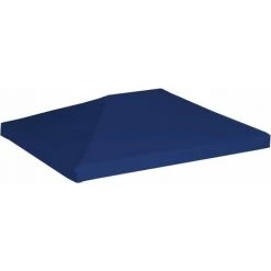 INLIFE Toile Supérieure De Belvédère 310 G/m² 4x3 M Bleu -Tente de réception Soldes 60598741 2