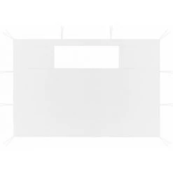 INLIFE Parois Latérales De Belvédère Avec Fenêtres 2 Pcs Blanc -Tente de réception Soldes 60598895 2