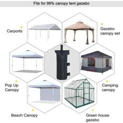 FLYME Sac De Sable Parasol ,Revêtement Imperméable En Pvc En Tissu Oxford 600D,Tente Extérieure Sac De Sable Pare-soleil Support Sac De Sable Publicité Hangar Sac De Sable Fixe Coupe-vent,4pack,noir 11 FLYME Sac De Sable Parasol ,Revêtement Imperméable En Pvc En Tissu Oxford 600D,Tente Extérieure Sac De Sable Pare-soleil Support Sac De Sable Publicité Hangar Sac De Sable Fixe Coupe-vent,4pack,noir -Tente de réception Soldes 60690869 5