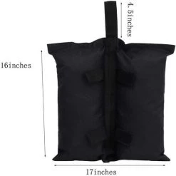 BAICCCF Lot De 4 Accessoire Pour Tente Et Tonnellesacs, Sacs De Poids D'auvent, Poids De Jambe Pour Tente D'auvent Pop-up, Meubles D'extérieur, Pieds D'abri Solaire, (sable Non Inclus) -Tente de réception Soldes 60740296 3