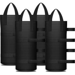 BAICCCF Lot De 4 Accessoire Pour Tente Et Tonnellesacs, Sacs De Sable Pour Auvent D'extérieur, 4 Sacs De Sable Pouvant Contenir Des Poids De Gazebo Extra Larges De 180 Lb,