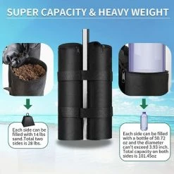 BAICCCF Accessoire Pour Tente Et Tonnellesacs Lot De 4 Poids Extra Larges Pour Tentes D'auvent, Poids D'auvent à Densité épaisse, -Tente de réception Soldes 60740592 4