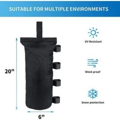 BAICCCF Lot De 4 Accessoire Pour Tente Et Tonnellesacs Sacs De Poids D'auvent Pour Tente D'auvent Pop-up, Sacs De Sable Pour Poids D'auvent Pour Abri Solaire Extérieur Instantané Auvent/parasol De Terrasse -Tente de réception Soldes 60740864 3