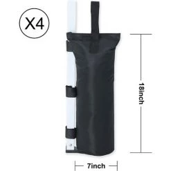 BAICCCF Lot De 4 Accessoire Pour Tente Et Tonnellesacs Sacs De Sable Pour Tente D'auvent Noir- 10 BAICCCF Lot De 4 Accessoire Pour Tente Et Tonnellesacs Sacs De Sable Pour Tente D'auvent Noir- -Tente de réception Soldes 60741019 4