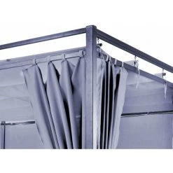 Quick-Star Toit De Remplacement Adapté Pour La Pergola à Toit Plat Firenze 3x3m Gris 7 Quick-Star Toit De Remplacement Adapté Pour La Pergola à Toit Plat Firenze 3x3m Gris -Tente de réception Soldes 60804301 3