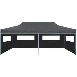 NOVA Tente Pour Les Fêtes Pop-up Pliant 3 X 6 M Gazebo Latéral Différentes Couleurs Tente De Réception Pliable Avec Parois 3 X 6 M Anthracite -Tente de réception Soldes 60816675 3
