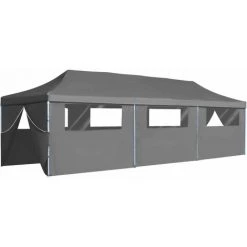 NOVA Rideau Pliant Pop-up Avec 8 Murs Latéraux De 3x9 M Différentes Couleurs Tente De Réception Pliable Avec 8 Parois 3 X 9 M Anthracite -Tente de réception Soldes 60816706 5