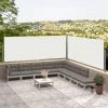 VidaXL Auvent Latéral Rétractable Crème 117x600 Cm - Crème -Tente de réception Soldes 60881378 1