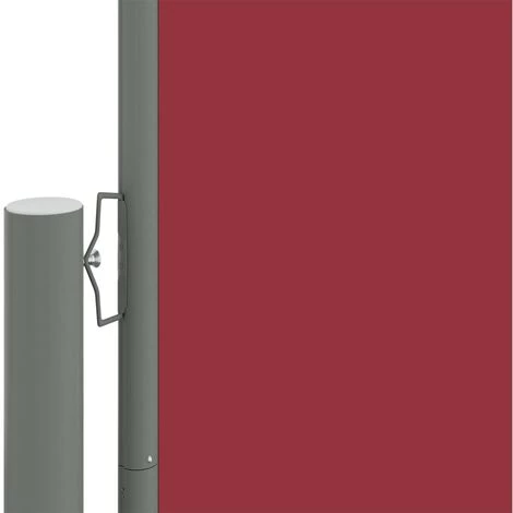 VidaXL Auvent Latéral Rétractable Rouge 117x1200 Cm - Rouge 5 VidaXL Auvent Latéral Rétractable Rouge 117x1200 Cm - Rouge - Image 3