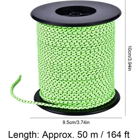 Tente Corde Réfléchissant - Tente Guide Corde,Cord Paracord De Camping Avec Matériau PP Pour Tente Camping Randonnée Randonnée - Vert - DKSFJKL 5 Tente Corde Réfléchissant - Tente Guide Corde,Cord Paracord De Camping Avec Matériau PP Pour Tente Camping Randonnée Randonnée - Vert - DKSFJKL – Image 3