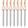 AOUGO Piquets De Tente En Titane Ultra Léger Chevilles Extérieures En Tente Portables Accessoires Pour Tente Pour Camping Randonnée 16cm / 24cm -Tente de réception Soldes 60906866 1