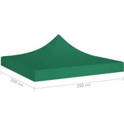 FIMEI Toit De Tente De Réception 3x3 M Vert 270 G/m² 11 FIMEI Toit De Tente De Réception 3x3 M Vert 270 G/m² -Tente de réception Soldes 60965264 5