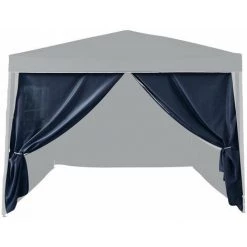 TERRE JARDIN Mur Porte Bleu Pour Tonnelle Pliante 3 X 3 M