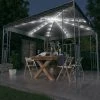 FIMEI Tonnelle Avec Guirlande Lumineuse à LED 300x300 Cm Anthracite -Tente de réception Soldes 60966840 1