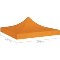 FIMEI Toit De Tente De Réception 3x3 M Orange 270 G/m² -Tente de réception Soldes 60966986 5