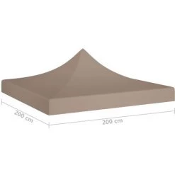 FIMEI Toit De Tente De Réception 2x2 M Taupe 270 G/m² 11 FIMEI Toit De Tente De Réception 2x2 M Taupe 270 G/m² -Tente de réception Soldes 60967531 5