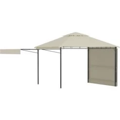 FIMEI Belvédère Avec Double Toits étendus 3x3x2,75 M Crème 180 G/m² -Tente de réception Soldes 60968096 2