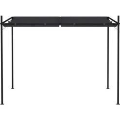 FIMEI Belvédère Avec Toit Rétractable 300x300x233 Cm Anthracite -Tente de réception Soldes 60971752 2
