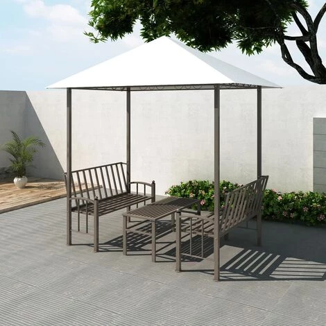 FIMEI Pavillon De Jardin Avec Table Et Bancs 2,5 X 1,5 X 2,4 M 3 FIMEI Pavillon De Jardin Avec Table Et Bancs 2,5 X 1,5 X 2,4 M