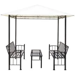 FIMEI Pavillon De Jardin Avec Table Et Bancs 2,5 X 1,5 X 2,4 M 9 FIMEI Pavillon De Jardin Avec Table Et Bancs 2,5 X 1,5 X 2,4 M -Tente de réception Soldes 60972275 3