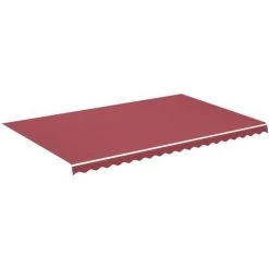 FIMEI Tissu De Remplacement Pour Auvent Bordeaux Rouge 5x3 M -Tente de réception Soldes 60973797 2