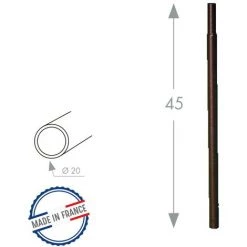 Louis Moulin Pack 4 Tubes ROND20 à Enfoncer Fer Vieilli - 45 Cm - Acier époxy 5 Louis Moulin Pack 4 Tubes ROND20 à Enfoncer Fer Vieilli - 45 Cm - Acier époxy -Tente de réception Soldes 61063958 2