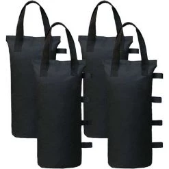 ILOVEMILAN Sacs De Poids D'auvent Robustes (120 Lb) Pour Tente D'auvent Pop-up, Lot De 4 Noirs