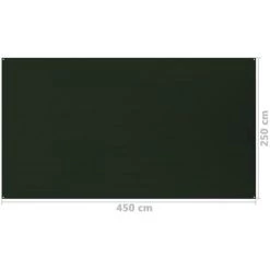TRUE DEAL Tapis De Tente 250x450 Cm Vert Foncé -Tente de réception Soldes 61074609 4