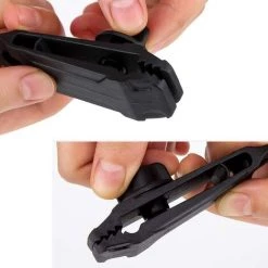 EINEMGELD 12Pcs Pince à Pince Pour Bâche, Ensemble De Pinces à Bâche Résistantes Pince Pour Auvent Instantané Pour Tentes Tarp Caravan Garden Shade Housse De, Noir (12) -Tente de réception Soldes 61083978 3