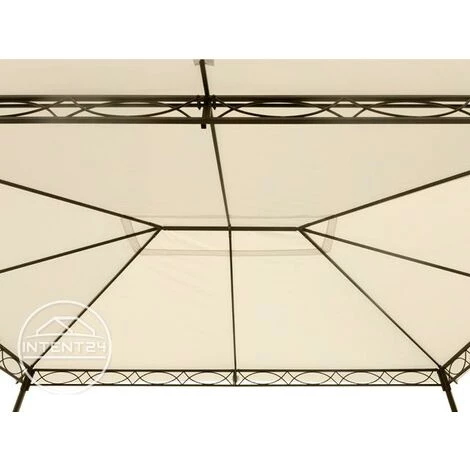 INTENT24.FR Toit De Rechange Pour Tonnelle De Jardin INTENT24 Paradise Classic, 3x4 M, Couleur Champagne - Champagne 4 INTENT24.FR Toit De Rechange Pour Tonnelle De Jardin INTENT24 Paradise Classic, 3x4 M, Couleur Champagne - Champagne - Image 2