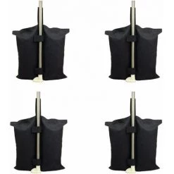 JOORRT Sac De Lestage Robuste De Qualité Industrielle Avec Coutures Doubles Pour Auvent De Tente Dépliable Noir -Tente de réception Soldes 61236219 5