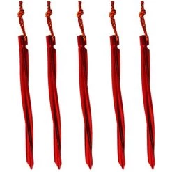 SLBRILLèRE Piquets De Tente 25 Cm Sardines Camping En Alliage D'aluminium 5 Pièces Piquet De Fixation Sol Léger