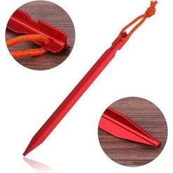 SLBRILLèRE Piquets Tente, Sardines Tente Camping 18 Cm Avec Pochette De Rangement, Lot De 10 -Tente de réception Soldes 61302995 2