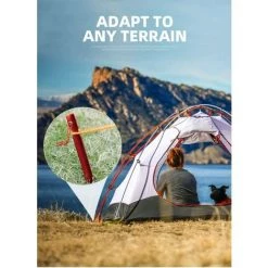 SLBRILLèRE Piquets Tente, Sardines Tente Camping 18 Cm Avec Pochette De Rangement, Lot De 10 -Tente de réception Soldes 61302995 5