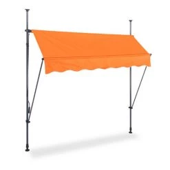 Relaxdays Auvent Pour Balcon, Hauteur Réglable, Sans Percer, Anti-UV, 200 X 120 Cm, Orange-gris 8 Relaxdays Auvent Pour Balcon, Hauteur Réglable, Sans Percer, Anti-UV, 200 X 120 Cm, Orange-gris -Tente de réception Soldes 61314157 2