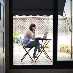 Relaxdays Auvent Pour Balcon, Hauteur Réglable, Sans Percer, Anti-UV, 350 X 120 Cm, Anthracite-doré -Tente de réception Soldes 61314434 4